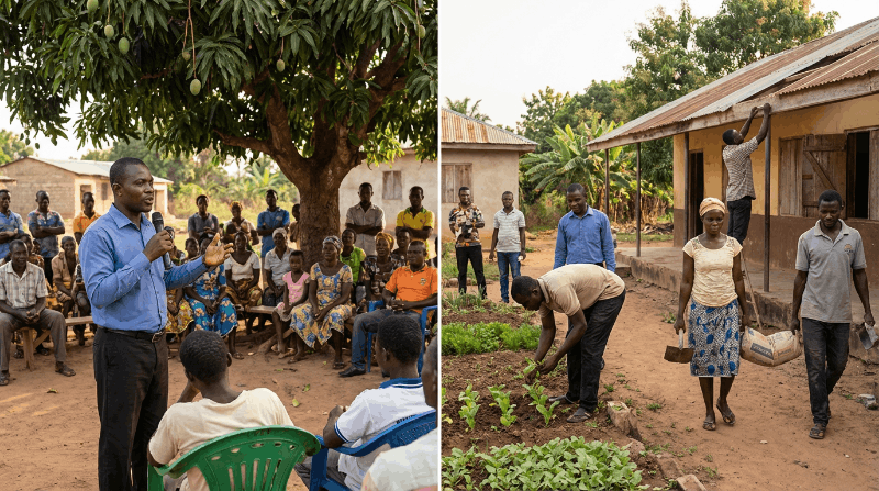 Dr. Chris Ampadu teaching biblical worldview at Vision Conference Ghana 2025